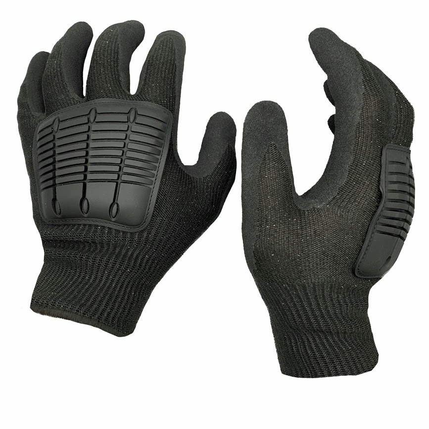 Authorities Black Protective Gloves BULK BAG 6 pairs 