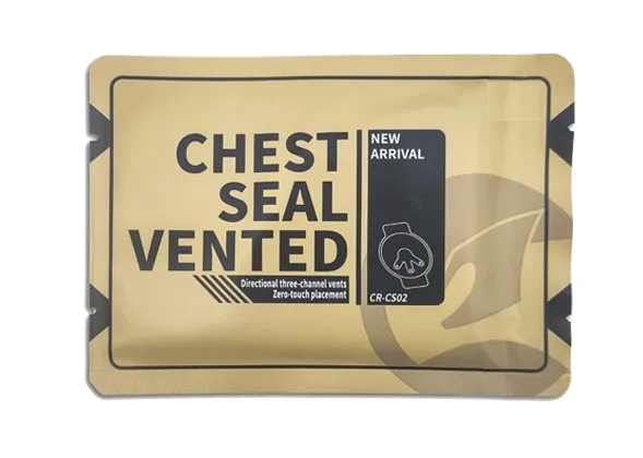 Chest Seal Vented, 3 channel