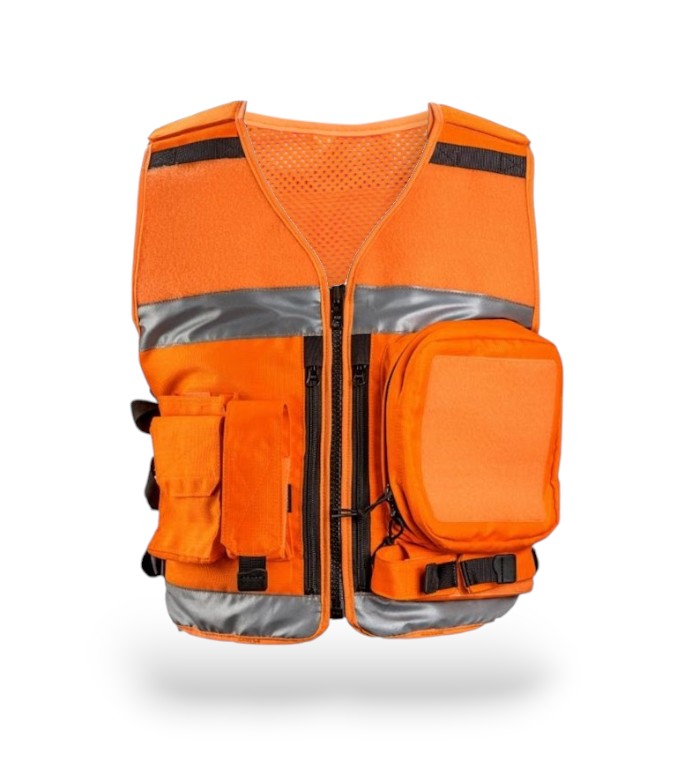 Authorities Gear HI-VIZ EQUIPMENT VEST ORANGE