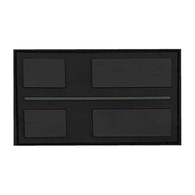Thin Military Green Line Patch 3D